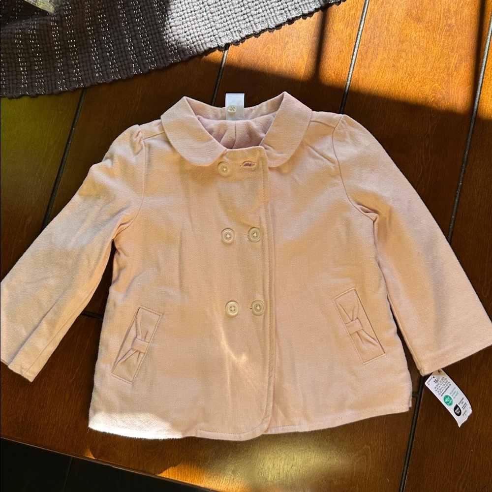 Light Pink Double-Breasted Carter’s Baby Jacket